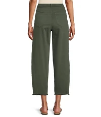 NYDJ Alyssa Denim High-Rise Wide Leg Crop Length Jeans