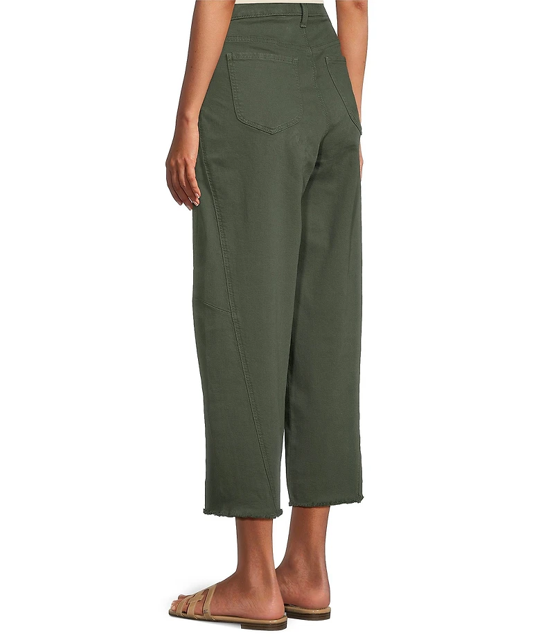 NYDJ Alyssa Denim High-Rise Wide Leg Crop Length Jeans