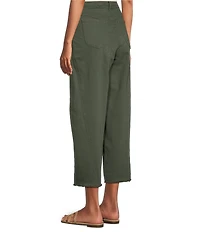NYDJ Alyssa Denim High-Rise Wide Leg Crop Length Jeans