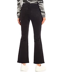 NYDJ Ava Darling Frayed Hem Flare Leg Ankle Stretch Denim Jeans