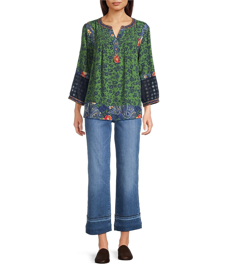 NYDJ Bailey Denim High Rise Straight Leg Ankle Jeans