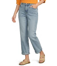 NYDJ Bailey Stretch Denim Lift Tuck® Technology High Rise Straight Leg Cropped Jeans