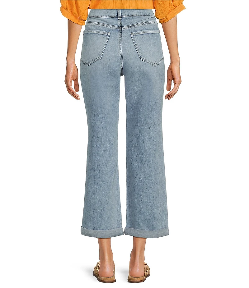 NYDJ Bailey Stretch Denim Lift Tuck® Technology High Rise Straight Leg Cropped Jeans
