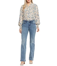NYDJ Barbara Mid Rise Bootcut Stretch Denim Jeans