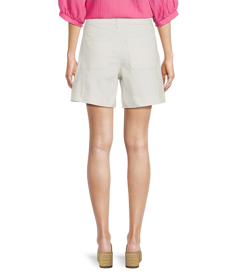 NYDJ Berkin Stretch Denim High Rise Relaxed Fit Shorts