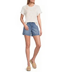 NYDJ Berkyn Relaxed Denim High Rise Bermuda Shorts