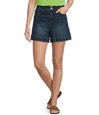 NYDJ Berkyn Relaxed Denim High Rise Bermuda Shorts