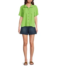 NYDJ Berkyn Relaxed Denim High Rise Bermuda Shorts