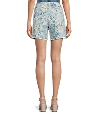 NYDJ Berkyn Denim Print HIgh Rise Relaxed Fit Shorts