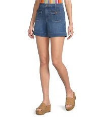 NYDJ Berkyn Stretch Denim Lift Tuck® Technology Button Flap Relaxed Shorts