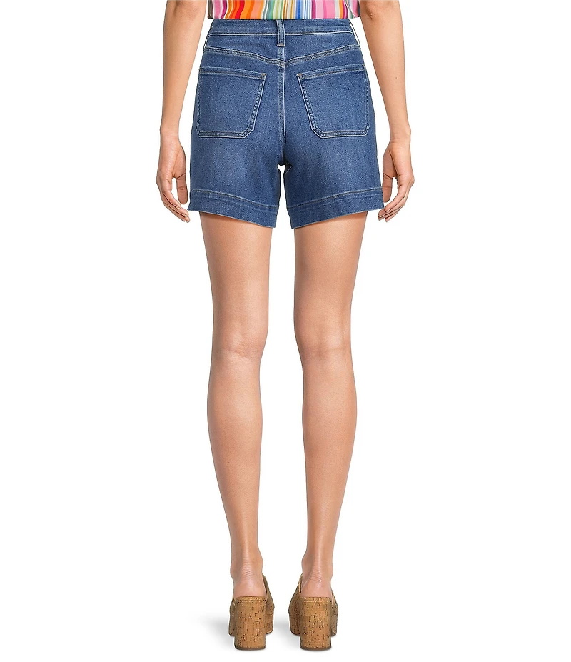 NYDJ Berkyn Stretch Denim Lift Tuck® Technology Button Flap Relaxed Shorts