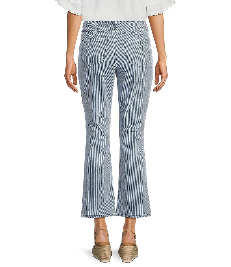 NYDJ Billie Stretch Denim Stripe Bootcut Ankle Jeans