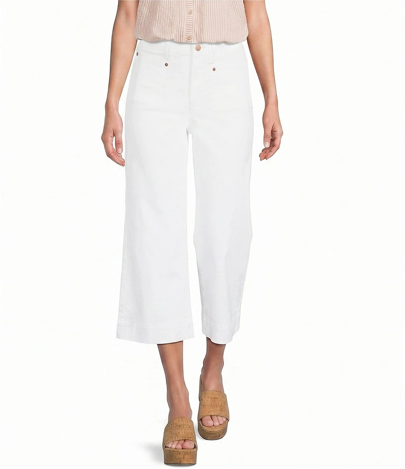 NYDJ Brigitte Stretch Denim Lift Tuck® Technology Capri Wide Leg Jeans
