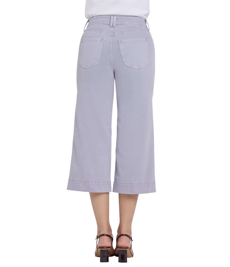 NYDJ Brigitte Stretch Denim Lift Tuck® Technology Capri Wide Leg Jeans