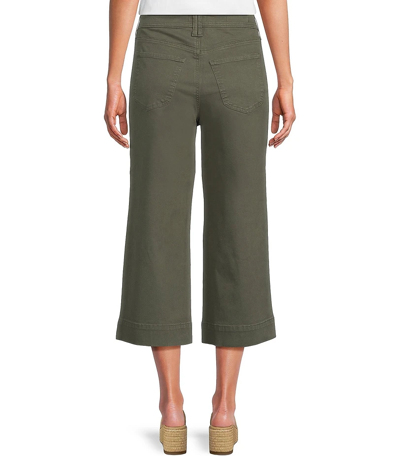 NYDJ Brigitte Stretch Denim Lift Tuck® Technology Capri Wide Leg Jeans