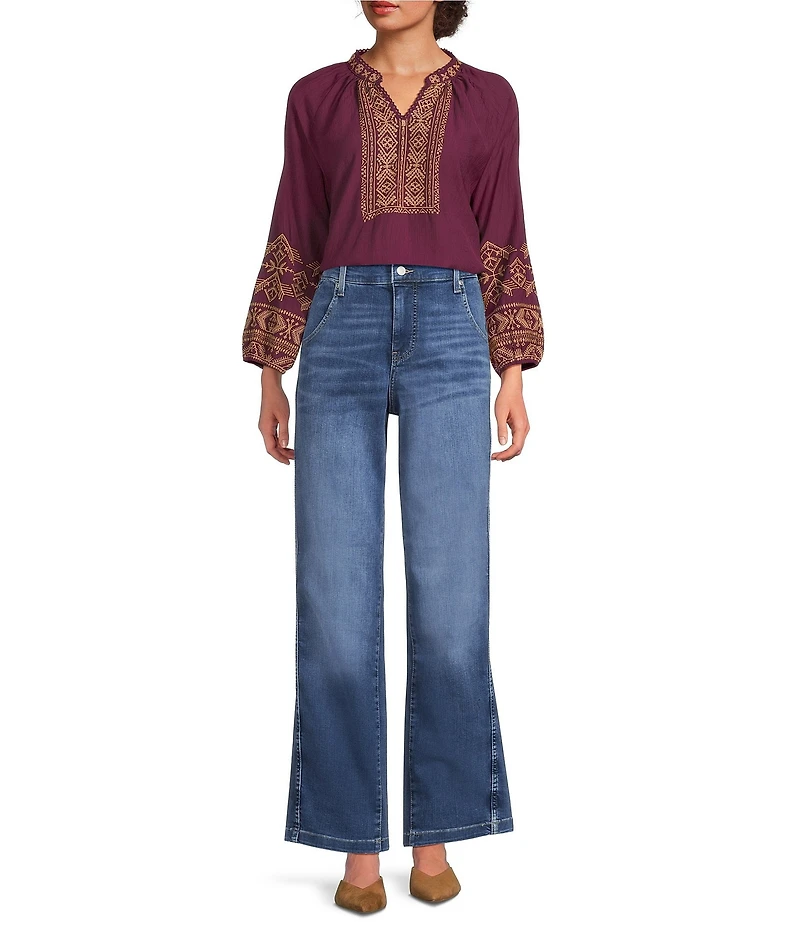 NYDJ Brooke High Rise Loose Straight Leg Jeans