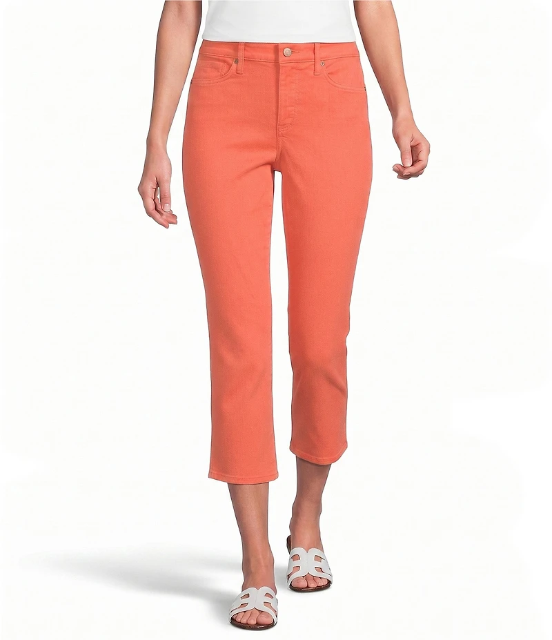 NYDJ Chloe Stretch Denim Straight Leg Capri Jeans