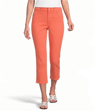 NYDJ Chloe Stretch Denim Straight Leg Capri Jeans