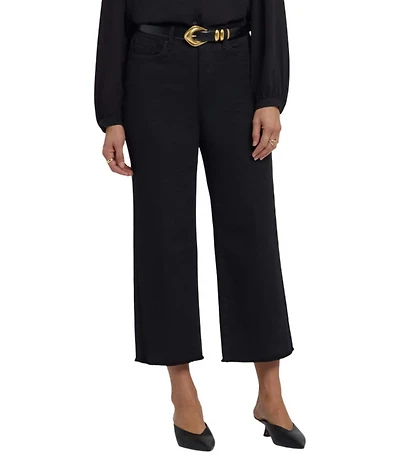 NYDJ Coco Stretch Denim Relaxed Wide Leg Cropped Jeans