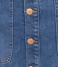 NYDJ Denim High Rise A-line Knee Length Utility Skirt