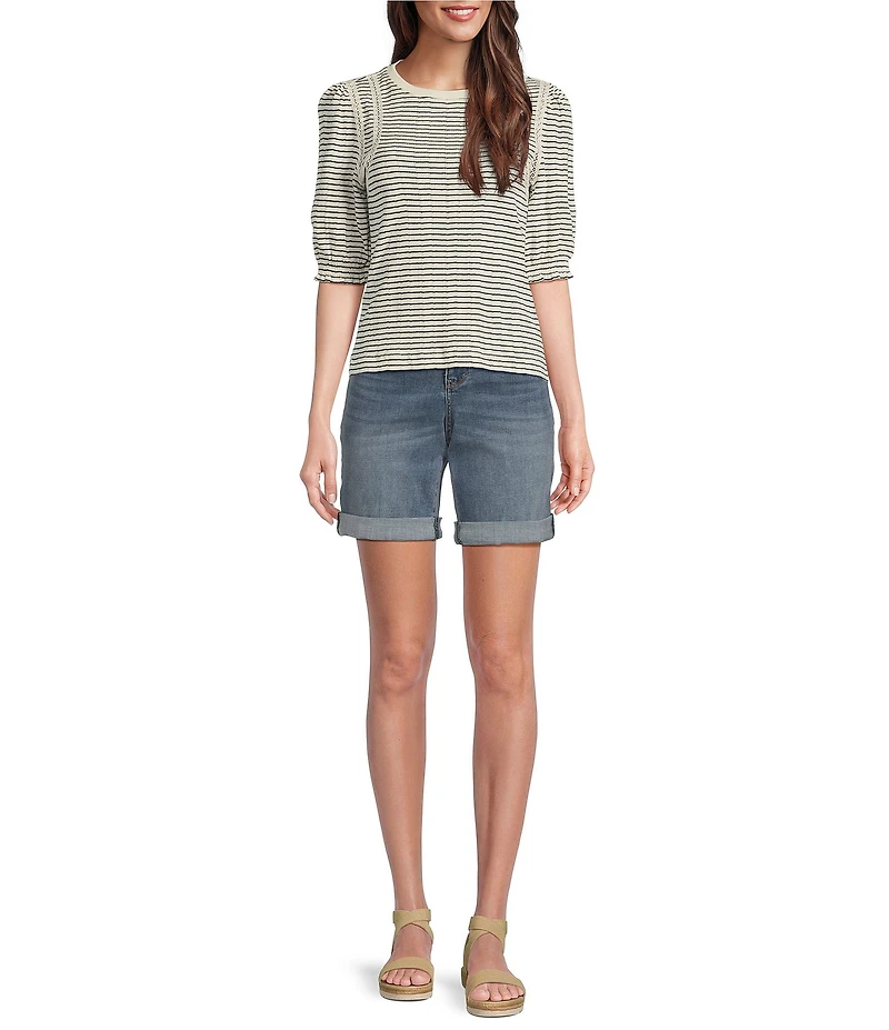 NYDJ Diana Stretch Denim Relaxed Fit Shorts
