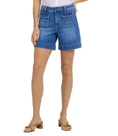 NYDJ Ella Lift Tuck® Technology Denim Mid Rise Welt Pocket Shorts