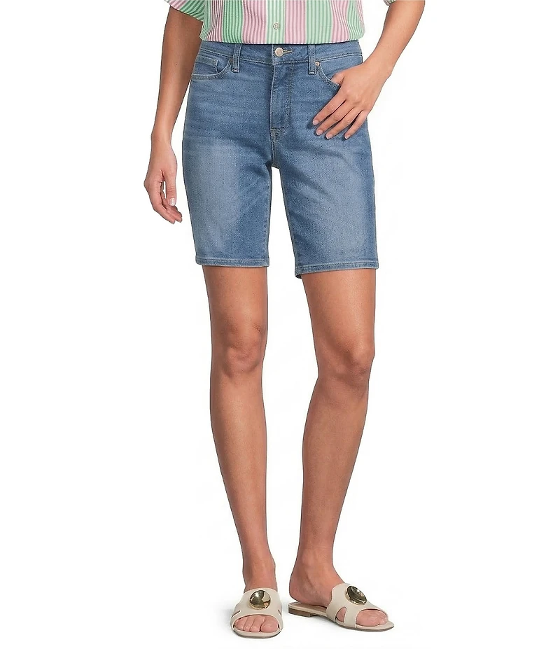 NYDJ Ella Stretch Denim Lift Tuck® Technology High Rise Bermuda Shorts