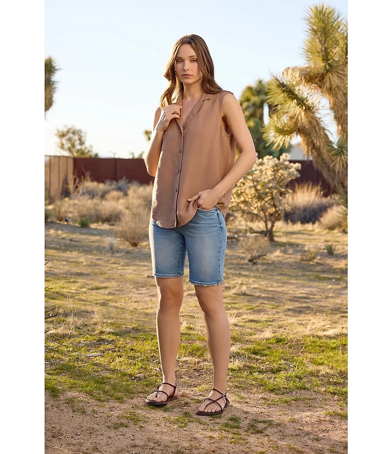 NYDJ Ella Stretch Denim Lift Tuck® Technology High Rise Bermuda Shorts