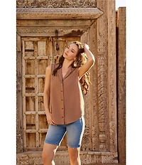 NYDJ Ella Stretch Denim Lift Tuck® Technology High Rise Bermuda Shorts