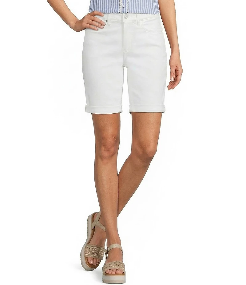 NYDJ Ella Stretch Denim Lift Tuck® Technology High Rise Bermuda Shorts