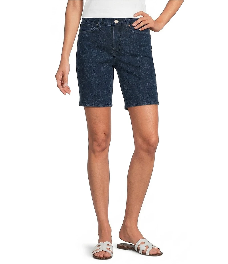 NYDJ Ella Stretch Denim Lift Tuck® Technology High Rise Bermuda Shorts