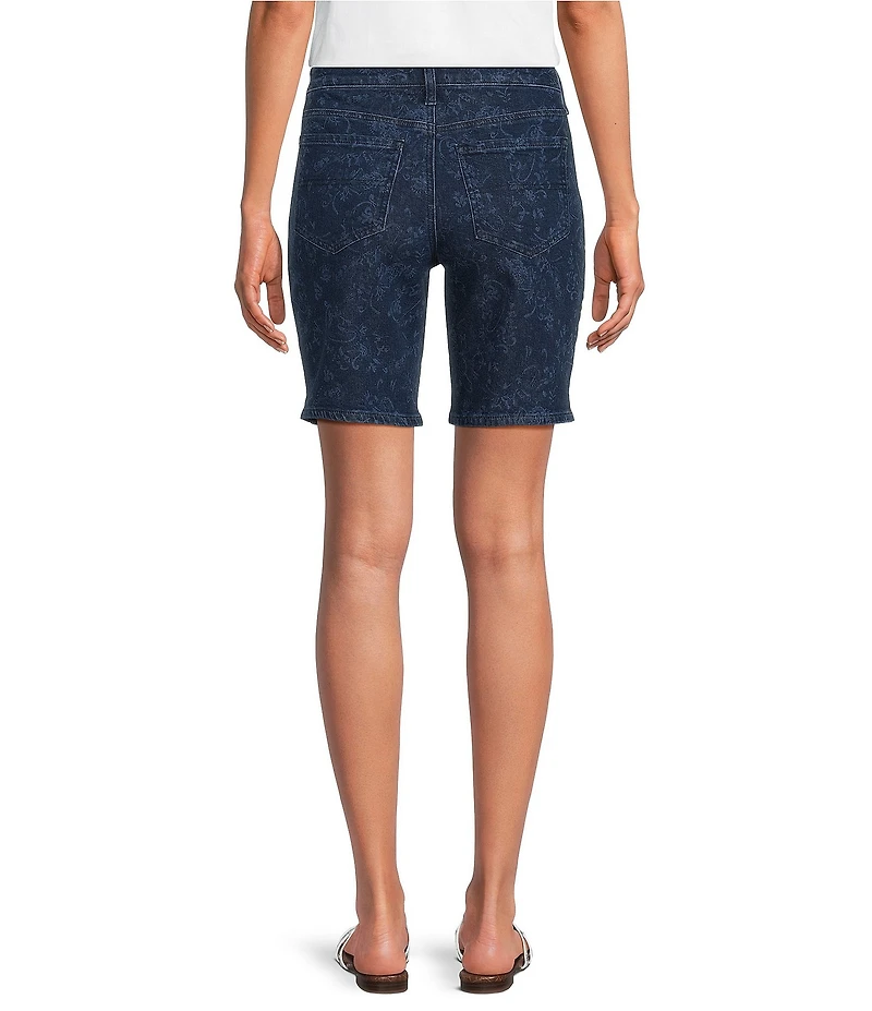 NYDJ Ella Stretch Denim Lift Tuck® Technology High Rise Bermuda Shorts