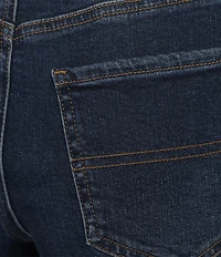 NYDJ Erin Denim Mid Rise Relaxed Fit Frayed Hem Shorts