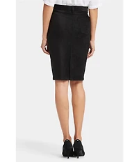 NYDJ Faux Suede 5-Pocket Pencil Skirt