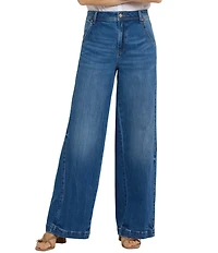 NYDJ Gracie Stretch Denim Lift Tuck® Technology High Rise Wide Leg Full Length Jeans