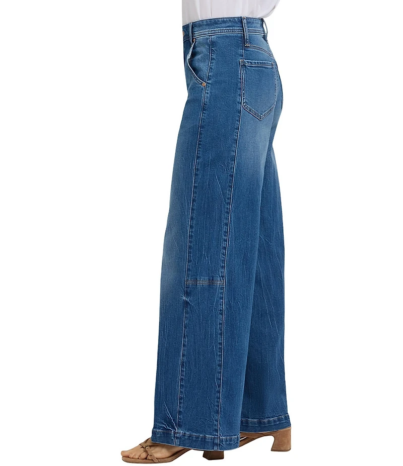 NYDJ Gracie Stretch Denim Lift Tuck® Technology High Rise Wide Leg Full Length Jeans