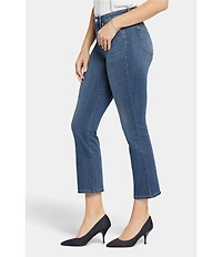 NYDJ High Rise Slim Cropped Flared Stretch Denim Jeans