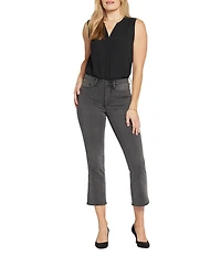 NYDJ High Rise Slim Cropped Stretch Denim Jeans