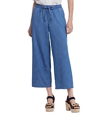 NYDJ Jayne Wide Leg Pull-On Denim Pants