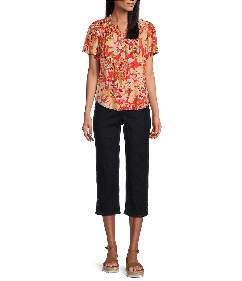 NYDJ Joni Lift Tuck® Technology Relaxed Capri Jeans