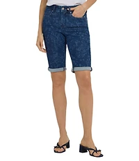 NYDJ Lift Tuck® Technology Briella Stretch Denim Roll Cuff Bermuda Shorts