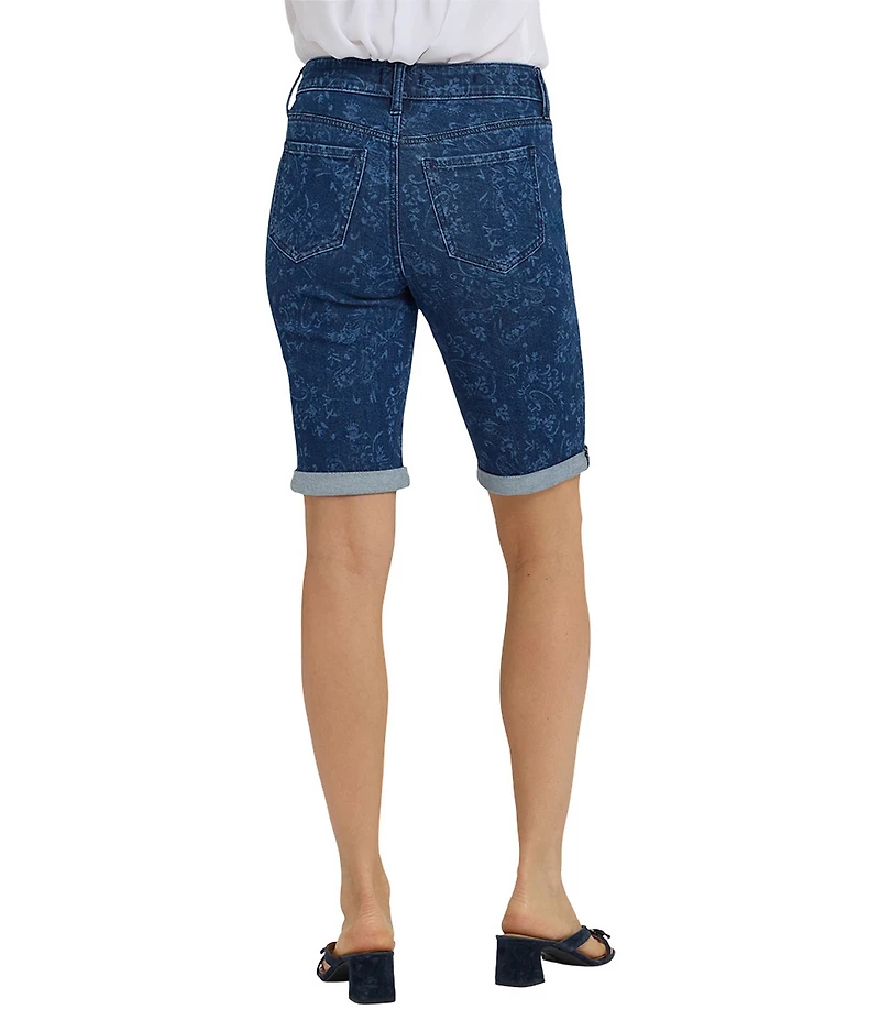 NYDJ Lift Tuck® Technology Briella Stretch Denim Roll Cuff Bermuda Shorts
