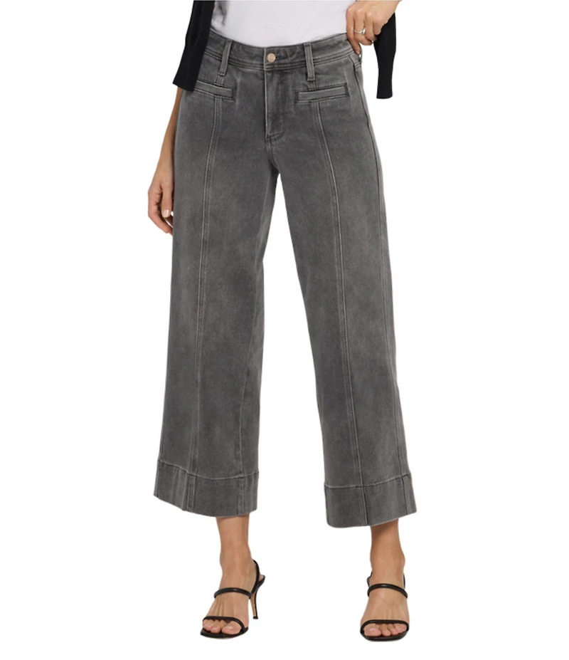 NYDJ Lift Tuck® Technology Teresa Stretch Denim Wide Leg Ankle Front Seam Jeans