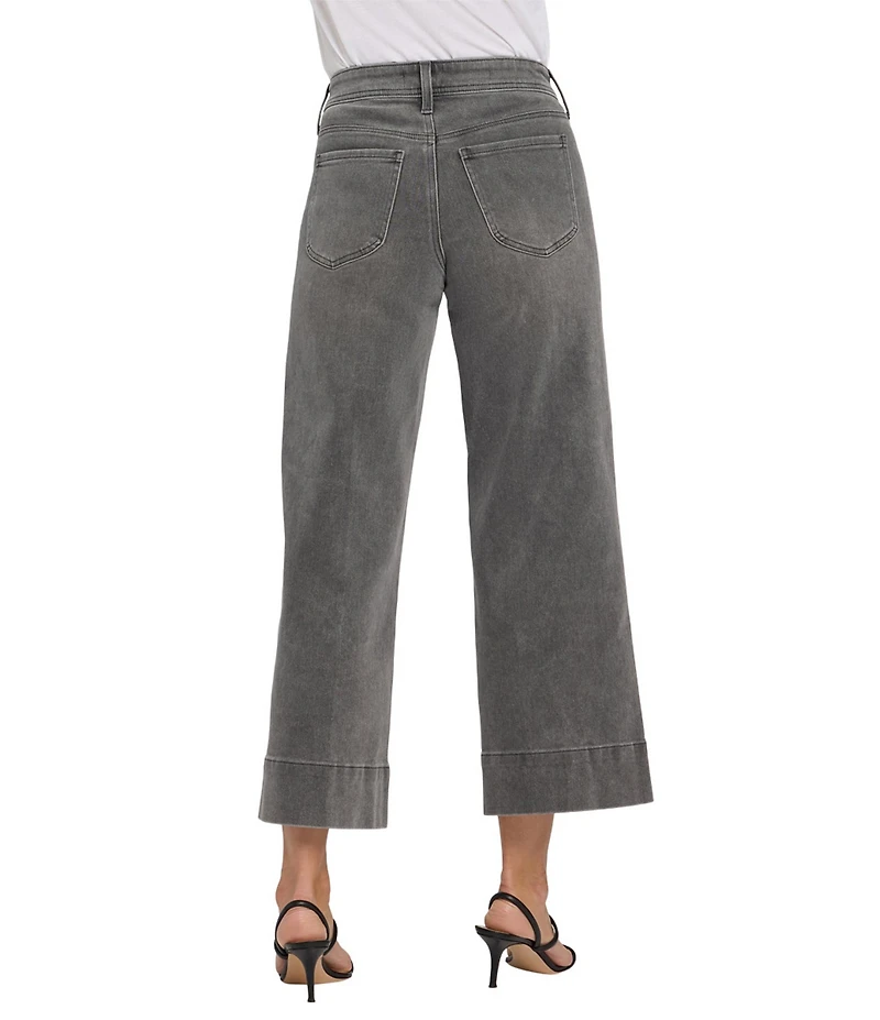 NYDJ Lift Tuck® Technology Teresa Stretch Denim Wide Leg Ankle Front Seam Jeans