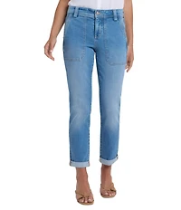NYDJ Margo Stretch Denim Ankle Length Girlfriend Jeans