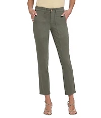 NYDJ Margot Denim Mid Rise Straight Leg Ankle Length Girlfriend Jeans