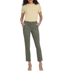 NYDJ Margot Denim Mid Rise Straight Leg Ankle Length Girlfriend Jeans