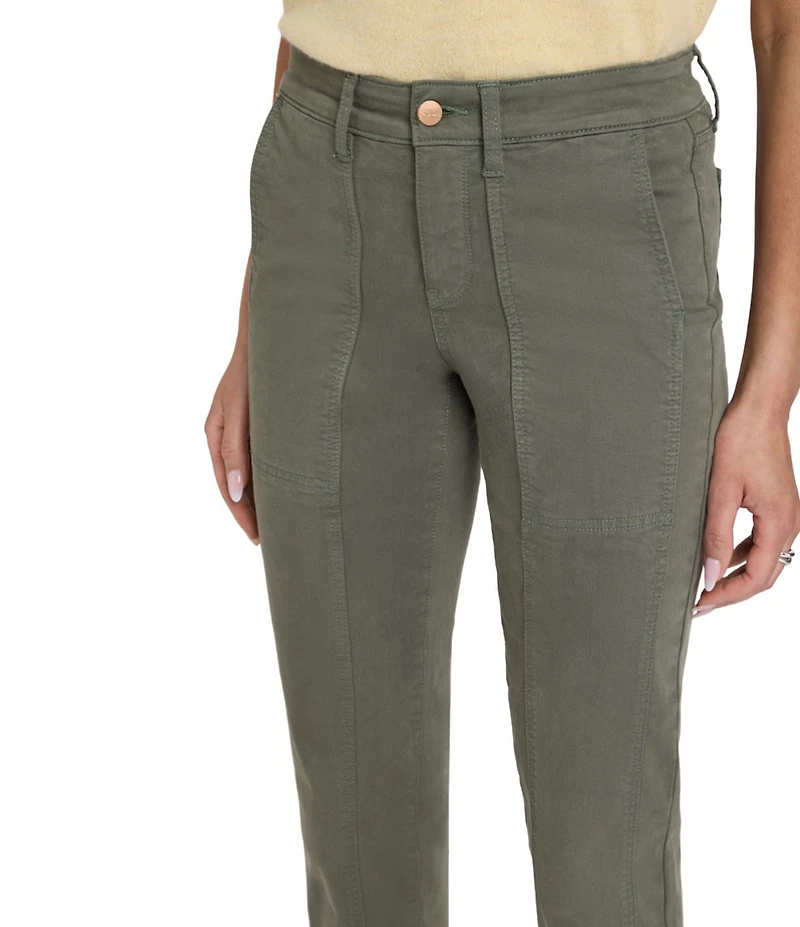 NYDJ Margot Denim Mid Rise Straight Leg Ankle Length Girlfriend Jeans