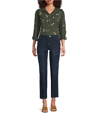 NYDJ Margot Girlfriend Denim Front Seam Jeans