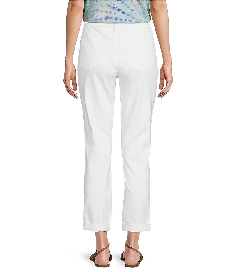 NYDJ Margot High Rise Slim Straight Girlfriend Jeans